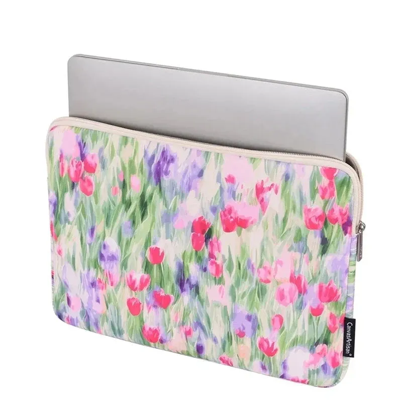 Lecoinpochette Tulipe housse ordinateur fleurie