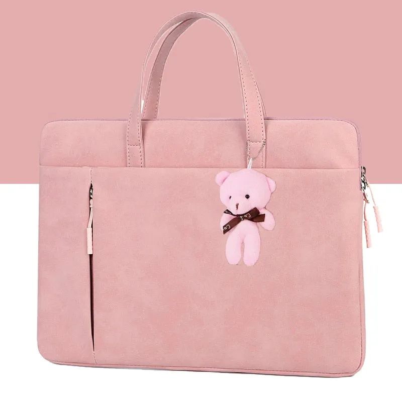 Lecoinpochette sac ordinateur portable rose